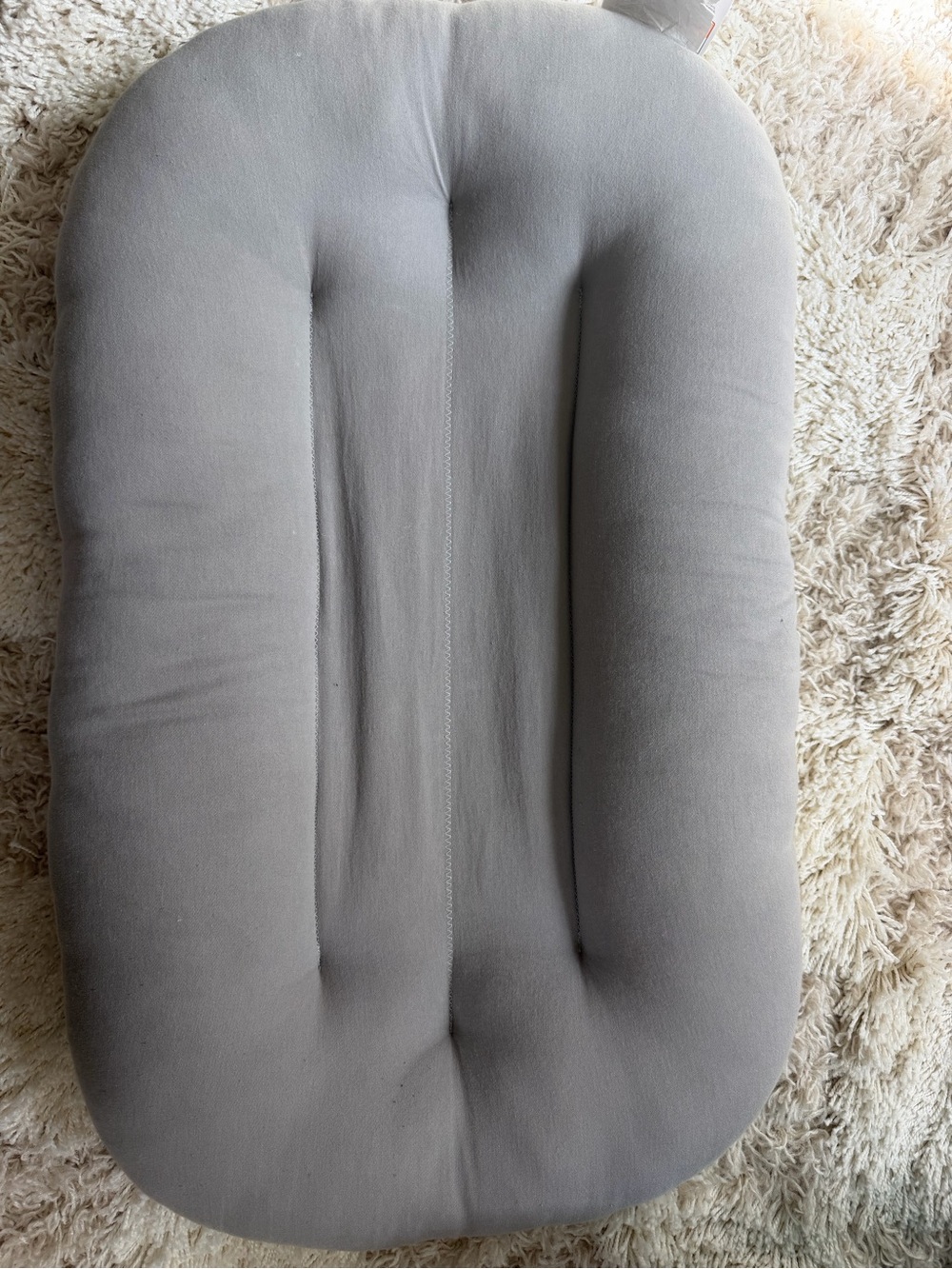SnuggleMe Gray Infant Lounger